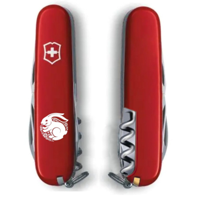 Нож Victorinox Spartan Zodiac Red "Щасливий Кролик" White (1.3603_Z2160u) - изображение 2