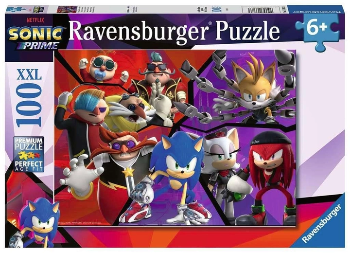 Puzzle Ravensburger Sonic Prime 100 elementów (4005556133833) - obraz 1