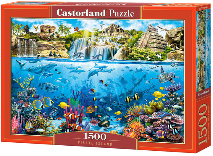 Puzzle Castor Wyspa piratów Rafa koralowa 1500 elementów (5904438152049) - obraz 1