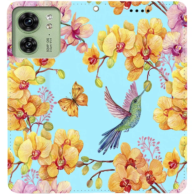 Чохол-книжка BoxFace для Motorola Edge 40 Colibri in Orchids (50995) - зображення 3