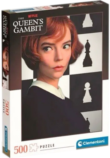 Puzzle Clementoni Netflix Queen's Gambit 500 elementów (8005125351312) - obraz 1
