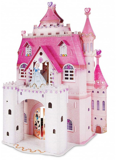 Puzzle 3D Cubic Fun Princess Birthday party 95 elementów (6944588216221) - obraz 2