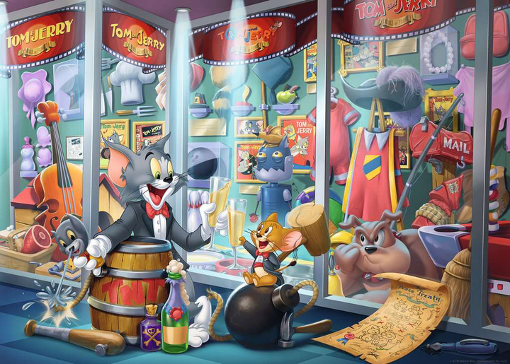 Puzzle Ravensburger Tom Jerry 1000 elementów (4005556169252) - obraz 2