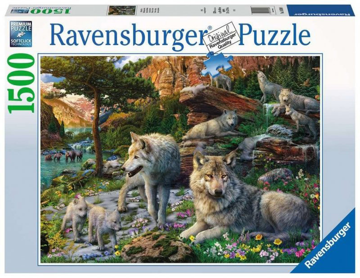 Puzzle Ravensburger Wiosenne wilki 1500 elementów (4005556165988) - obraz 1