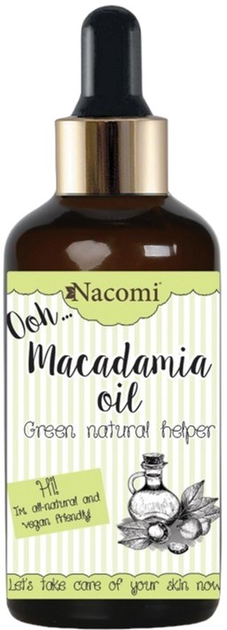Olejek do ciała Nacomi Macadamia Oil z pipetą 50 ml (5902539701364) - obraz 1
