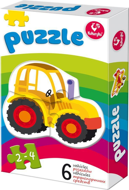 Puzzle Promatek Pojazdy 6 elementów (5901738560338) - obraz 1
