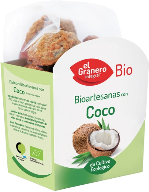 Печиво El Granero Органічне з натуральним кокосом 220 г (8422584031119) - зображення 1