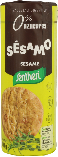 Печиво Santiveri з Сезамом 190 г (8412170005983) - зображення 1