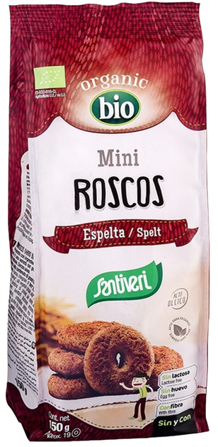 Печиво Santiveri Mini Bagels Органічне із спельтою 150 г (8412170037113) - зображення 1