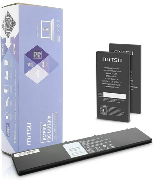 Акумулятор Mitsu для ноутбуків Dell Latitude E7440 7.4-7.6V 4500 mAh (33 Wh) (BC/DE-E7440) - зображення 1