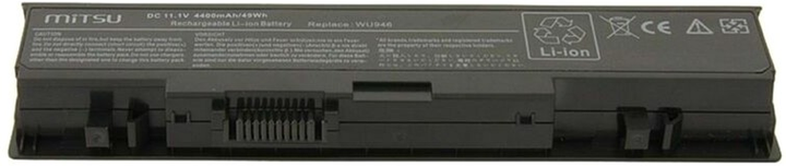 Акумулятор Mitsu для ноутбуків Dell Studio 1535, 1537 10.8-11.1V 4400 mAh (49 Wh) (BC/DE-1535) - зображення 3