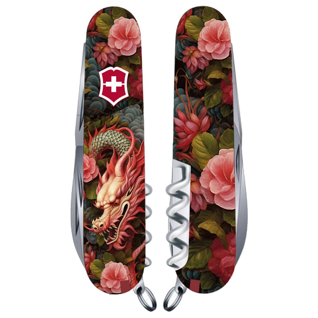 Швейцарский нож Victorinox SPARTAN ZODIAC 91мм/12 функций, Китайский зеленый дракон - изображение 1