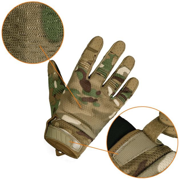 Camotec тактические перчатки TAC 2.0 MULTICAM S - изображение 2