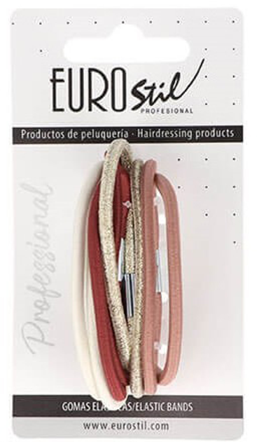 Резинки для волосся Eurostil Cabello Cabello Gomas Gruesas Color Pack 8 шт (8423029090098) - зображення 1
