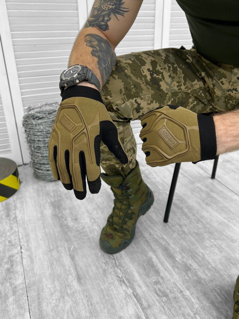 Тактичні рукавички Tactical Gloves Coyote M - изображение 1