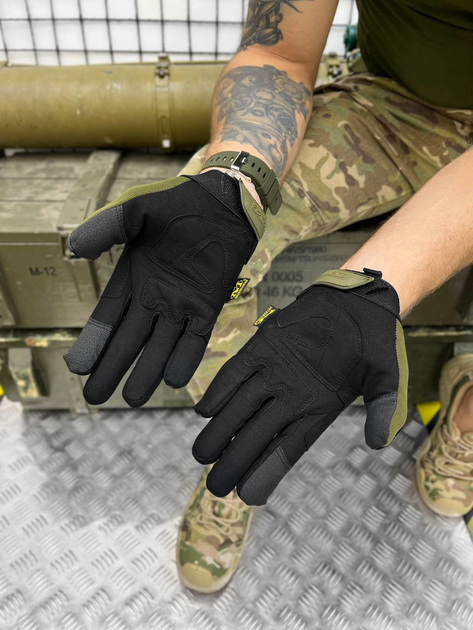 Тактичні рукавички Tactical Gloves Olive M - зображення 2