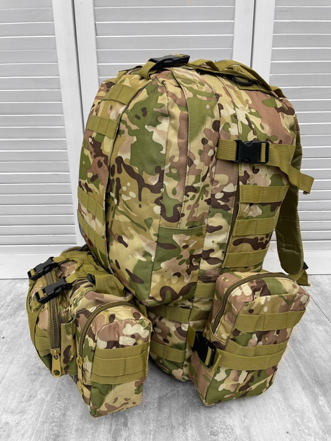 Рюкзак тактичний модульний Tactical Backpack Multicam 55 л - зображення 1