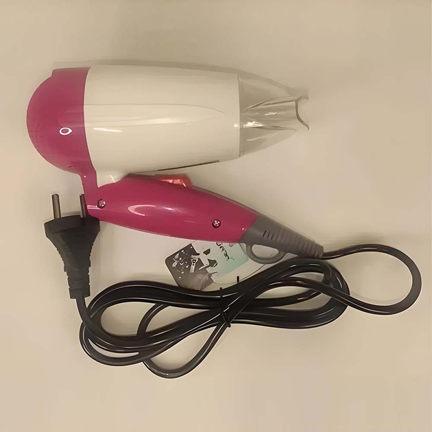 Дорожный складной фен для волос Gemei GM-1709 1000W с ионизацией - изображение 3