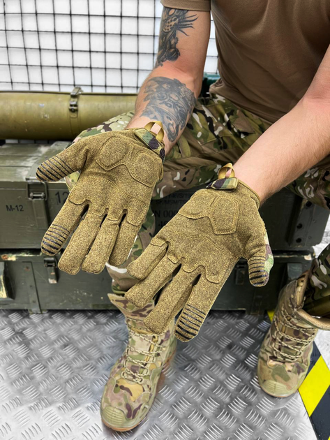Тактичні рукавички M-Pact Tactical Gloves Multicam XL - изображение 2
