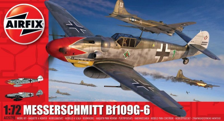 Plastikowy model do sklejania Airfix samolot Messerschmitt BF109G-6 1/72 (5055286686191) - obraz 1