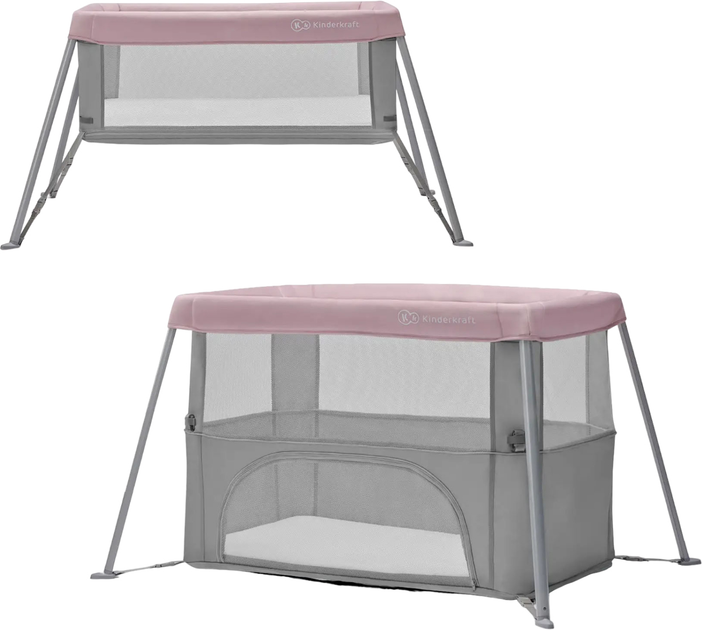 Kojec Kinderkraft 2in1 Movi Pink (5902533918430) - obraz 2