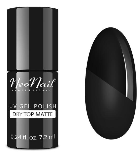 Гибридная база NeoNail UV Gel Polish Dry Top Matte матова 7.2 мл (5903274035295) - зображення 1