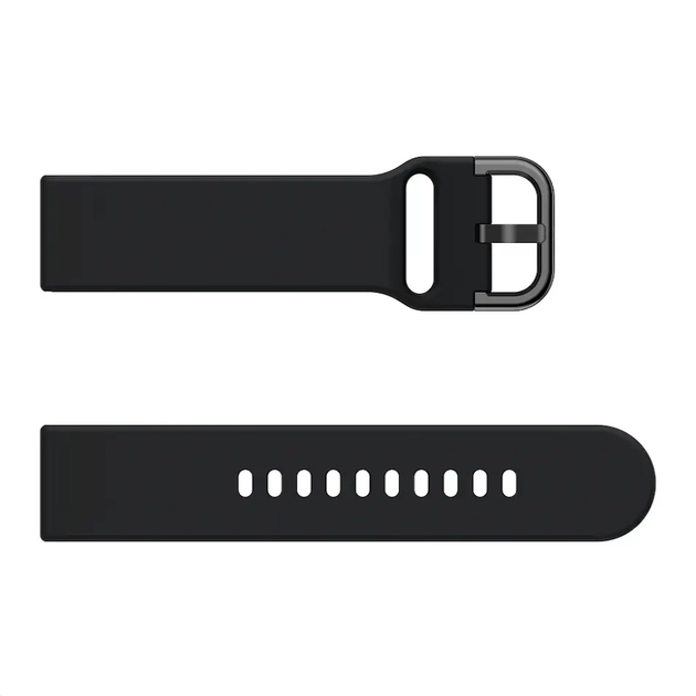 Ремешок силикон (на застежке) для Garmin Venu 3 | Venu 2 черный - изображение 2