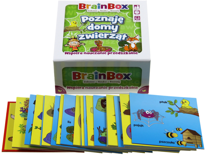 Настільна гра Rebel BrainBox - Дізнаюся будинки для тварин (5902650616691) - зображення 3