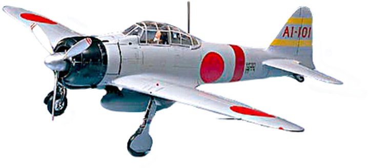 Model plastikowy do sklejania Tamiya A6M2 Type 21 Zero Fighter 1:48 (4950344996575) - obraz 1