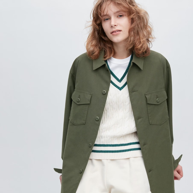 Жакет Uniqlo розмір S оливковий (455093) - изображение 2