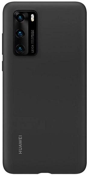 Etui Huawei Silicone Case do P40 Black (6901443365937) - obraz 1