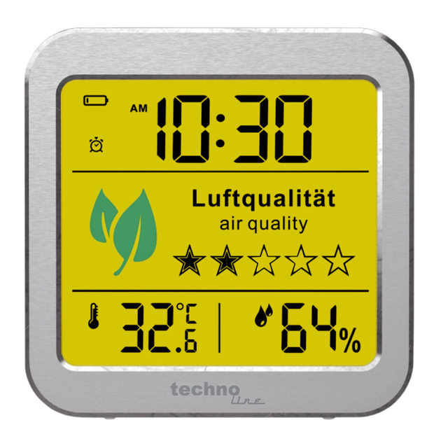Метеостанція с подсветкой дисплея Technoline WL1020 Silver (WL1020) - изображение 2