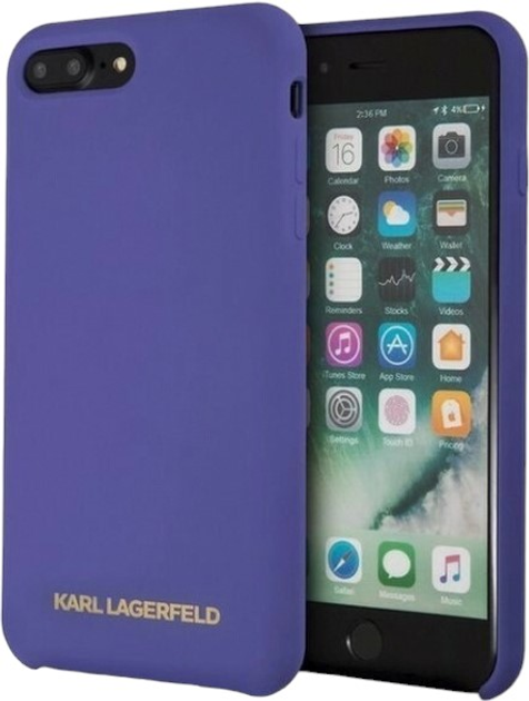 Панель Karl Lagerfeld Silicone do Apple iPhone 7/8 Plus Purple (3700740435533) - зображення 1