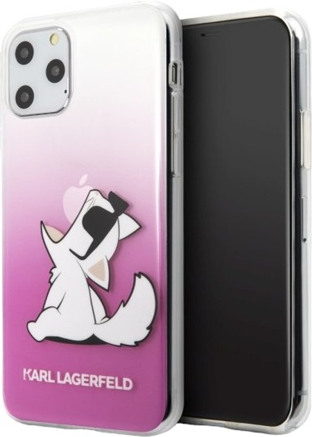 Панель Karl Lagerfeld Choupette Fun do Apple iPhone 11 Pro Pink (3700740466780) - зображення 1