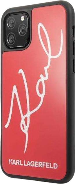 Панель Karl Lagerfeld Signature Glitter do Apple iPhone 11 Pro Red (3700740467565) - зображення 2