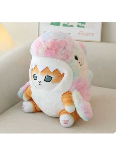 М'яка іграшка Котик Акула Аніме/ Anime Cat Mofusand Plush Toy 20см ...