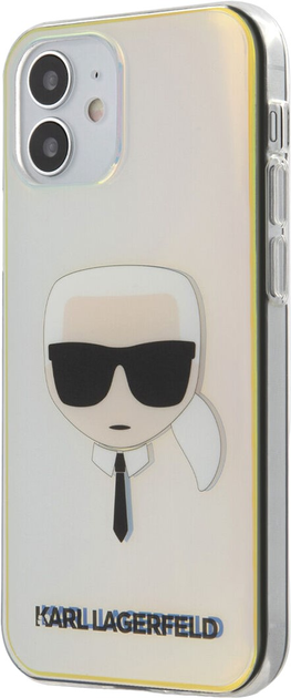 Панель Karl Lagerfeld Iridescent Karl`s Head do Apple iPhone 12 mini Multicolor (3700740482926) - зображення 2