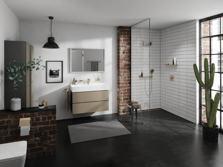 Полиця для душу Hansgrohe Rainfinity Shelf 500 (колір - шліфована бронза) 26844140 - зображення 3