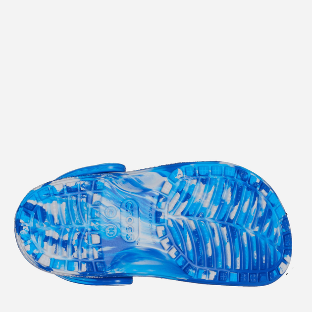 Дитячі крокси-сабо для хлопичка Crocs Classic Marbled Clog TCR206838 22-23 Синій/Мультиколір (196265315451) - зображення 6