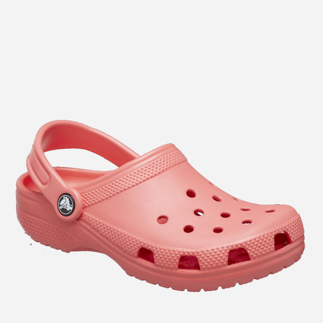 Дитячі крокси-сабо для дівчинки Crocs Classic Clog TCR206990 25-26 Коралові (196265304516) - зображення 3