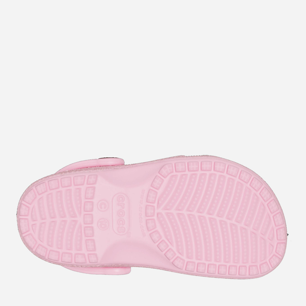 Chodaki dziecięce dla dziewczynki Crocs Classic Glitter Clog TCR206992 25-26 Jasnoróżowe (196265255436) - obraz 6