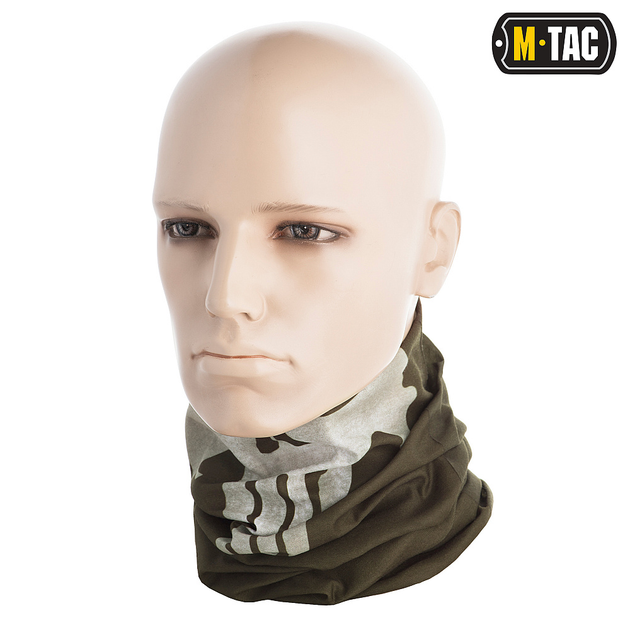 M-Tac шарф-труба облегченный Punisher Olive - изображение 2