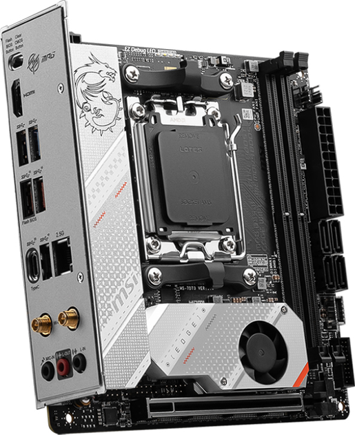 Материнська плата MSI MPG B650I Edge Wi-Fi (sAM5, AMD B650, PCI-Ex16) - зображення 2