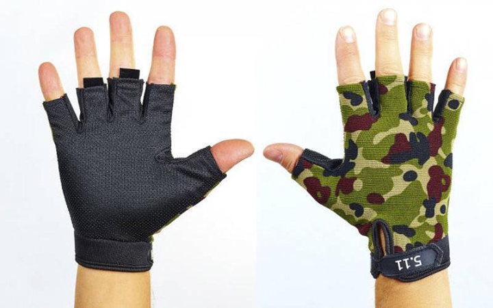 Перчатки тактические с открытыми пальцами 5.11 BC-4379 Камуфляж М - изображение 1