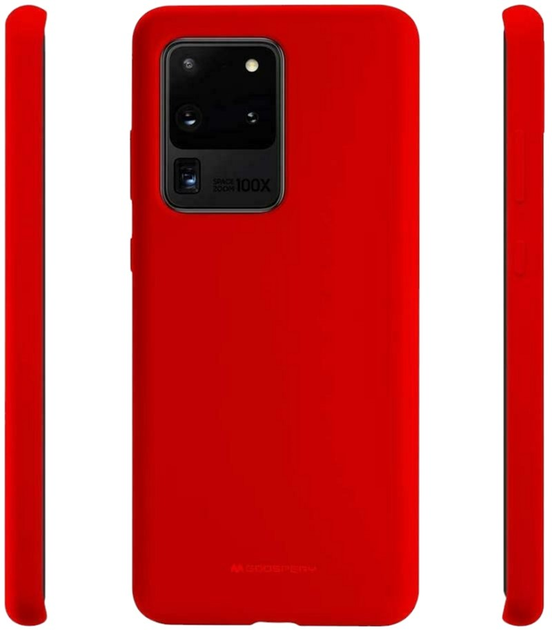 Панель Goospery Mercury Silicone для Samsung Galaxy S20 Ultra Red (8809685000846) - зображення 2