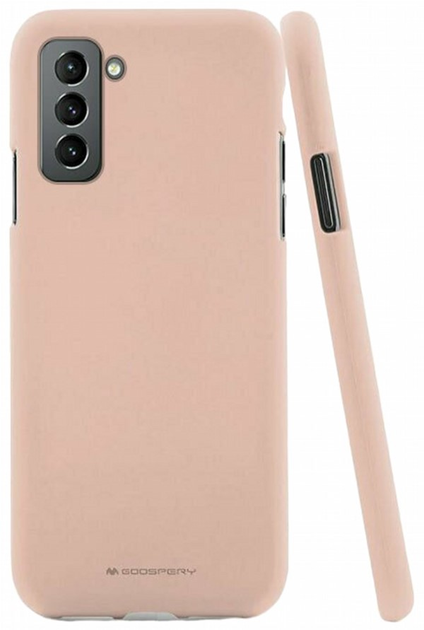 Панель Goospery Mercury Silicone для Samsung Galaxy S21 FE Pink Sand (8809821457411) - зображення 1