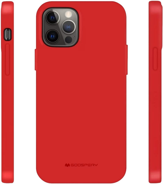 Панель Goospery Mercury Soft для Apple iPhone 12/12 Pro Red (8809745631584) - зображення 2