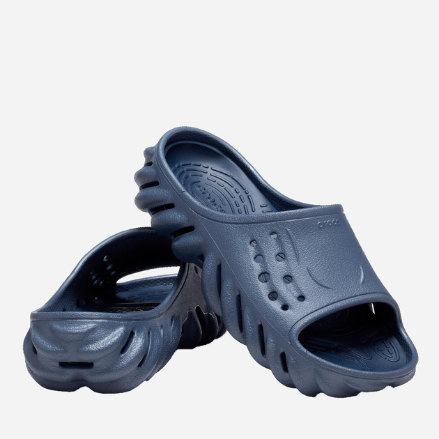 Дитячі шльопанці для хлопчика Crocs Echo Slide KCR208185 32-33 Сині (196265265077) - зображення 2