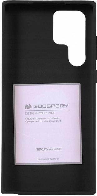 Etui Goospery Mercury Soft do Samsung Galaxy S22 Ultra Czarny (8809842235364) - obraz 2