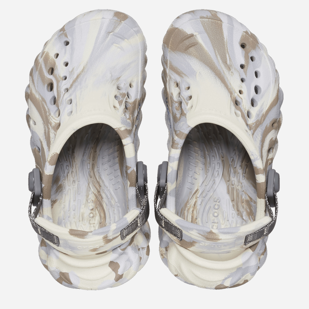 Chodaki chłopięce Crocs Echo Marbled Clog TCR208466 25-26 Beżowe (196265300327) - obraz 3